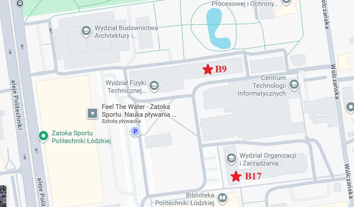 Mapa WOiZ, budynek B9